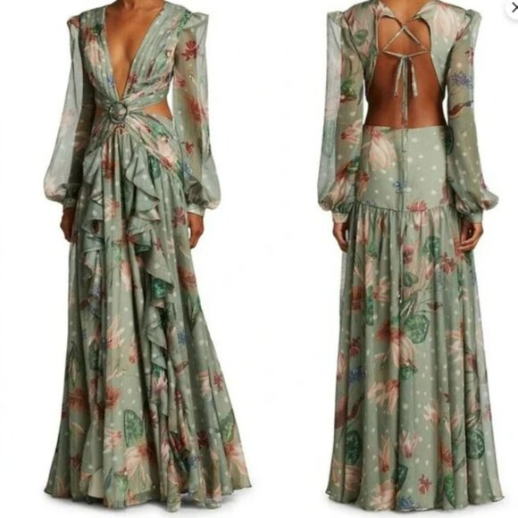 PatBO Dresses & Skirts - PatBO Sophia Cutout Maxi Dress (Size 0)
